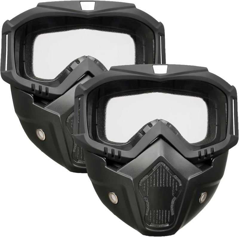 OQUQO Airsoft Mask Full Face, Paintball Mask, Tactical Mask, Motorcycle Helmet Goggles with Removable Face Mask for Men Women - Image 1